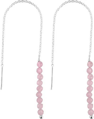 Vista 11 de Aretes delicados de piedra auténtica, piedras preciosas tanzanita, joyería minimalista, aretes colgantes, chapados en plata, piedras natales