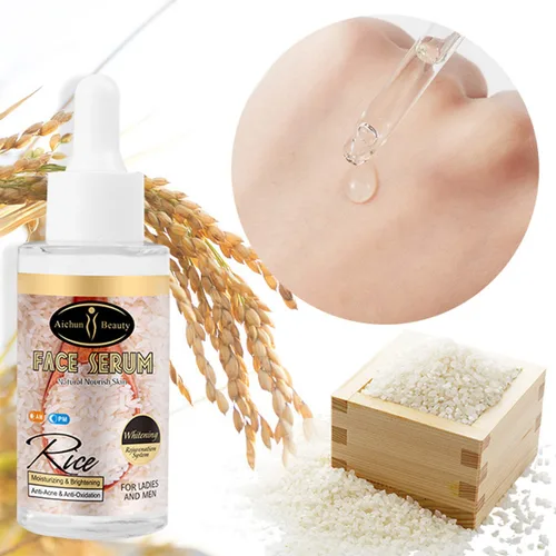 Vista 3 de AICHUN BEAUTY Suero facial Extracto de arroz natural Hidratante Anti-Acné Anti-Oxidación Refine Arrugas 1.4 fl oz/1.35fl.oz