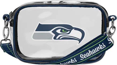 Vista 22 de FOCO NFL Womens NFL Team Logo Stripe Clear Crossbody Bag