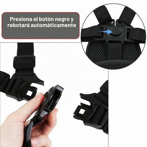Vista 5 de Cinturón de seguridad universal 4 en 1 de 5 puntos para bebé, correa de seguridad ajustable para bebé, almohadillas de hombro para cinturones