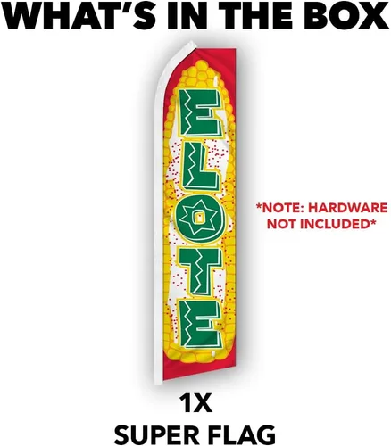 Vista 3 de Elote Swooper - Bandera publicitaria perfecta para frentes de tiendas, cafeterías, minoristas, tiendas, camiones de comida, eventos, ferias