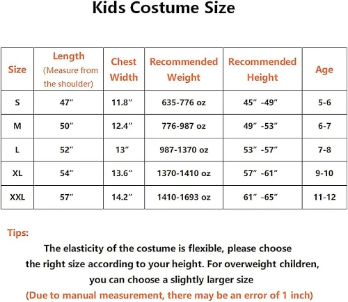 Vista 6 de DJYLBV Disfraz de superhéroe para niños y niñas, overol de Halloween para cosplay de 5 a 12 años