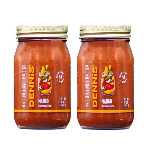 Vista 7 de Dennis' Gourmet - Salsa de frijoles negros y maíz totalmente natural Esta salsa fresca y abundante para restaurante es baja en azúcar, baja