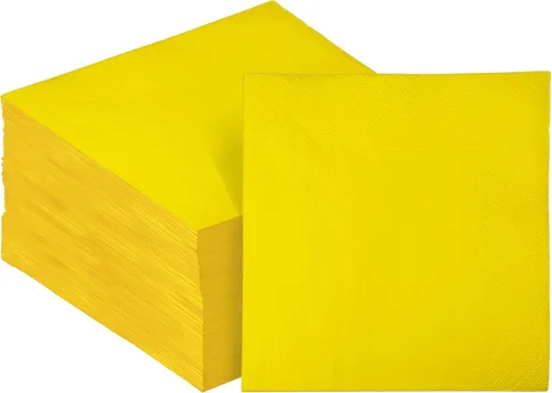 Vista 40 de Servilletas de cóctel de 24 colores de 5 x 5 pulgadas desechables servilletas de papel para bebidas para cóctel, boda, cena, fiesta de cumpleaños