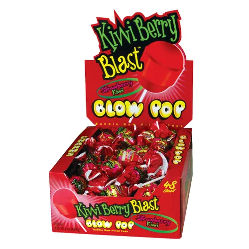 Vista 10 de Charms Paletas Blow Pops, caja de 48