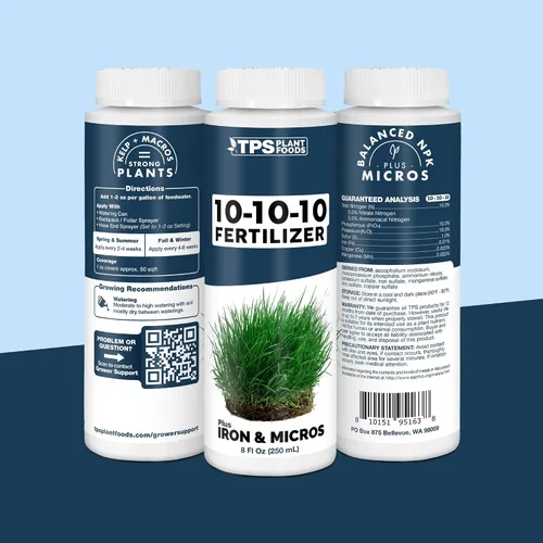 Vista 8 de Fertilizante líquido 10-10-10 para césped y jardines, 32 oz