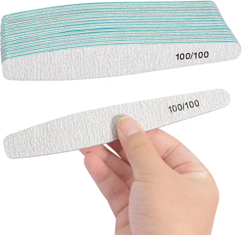 Vista 9 de Diesisa 15 limas de uñas de grano 80/80 para uñas naturales, tableros de esmeril de doble cara para uñas, limas de uñas profesionales para uñas