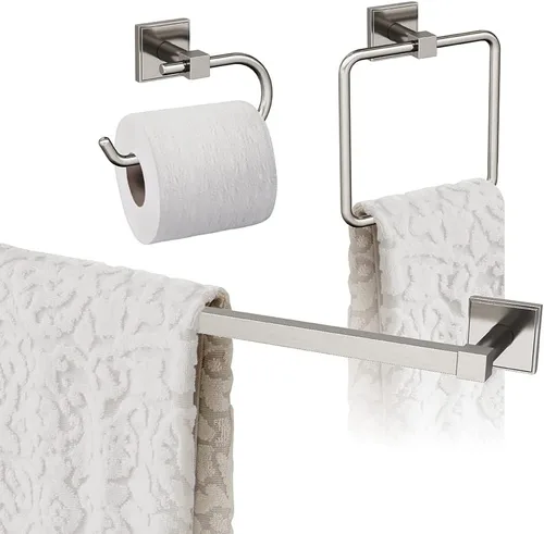 Vista 25 de Amerock Níquel cepillado Appoint 5 piezas Juego de accesorios de baño