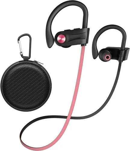 Vista 8 de JOYWISE Auriculares Bluetooth, auriculares inalámbricos Bluetooth 5.3 con 16 horas de reproducción, auriculares estéreo con graves IPX7 impermeables