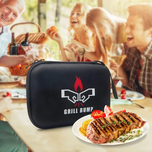 Vista 7 de Grill Bump Kit de jeringa para inyector de carne para ahumador con inyector de alimentos de 3 sabores, agujas de carne, adobos de inyección
