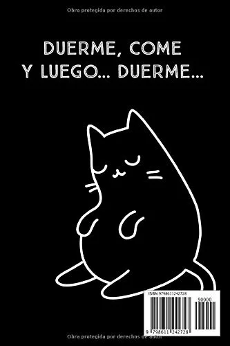 Vista 2 de Duerme, Come y Luego...Duerme Este cuaderno es perfecto para todos los amantes de los gatos apasionados de los gatos, gatitos o mascotas en ... toda