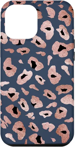 Vista 26 de Rose Leopard Print Blue Cheetah Jaguar Pattern Case for iPhone 17