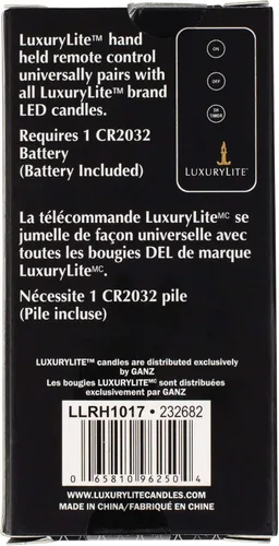 Vista 3 de Luxurylite vela negro 1,5x 3.75Resina Mano Mando a distancia, 2unidades)