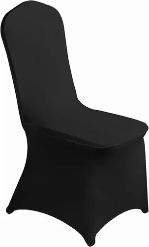 Vista 16 de MDS - Juego de 10 fundas elásticas de elastano blanco para sillas de comedor, bodas, fiestas, comedor, banquetes, sala de estar, universales