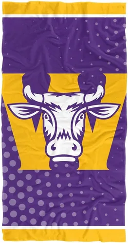 Vista 198 de LOGOVISION Manta Abilene Christian University, 30x60 Logo Dots CottonFront/PolyBackBeachTowel