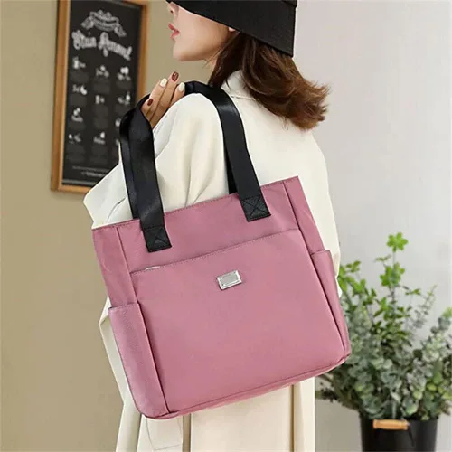 Vista 6 de Bigbicc - Bolso de hombro Bigbic 2023 de nailon impermeable, bolsa de mano ligera de gran capacidad