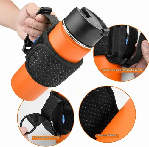 Vista 4 de Xxerciz Mango de vaso para vasos YETI Rambler, Owala, Cirkul, Hydro Flask, mango antideslizante universal para botellas de agua de 12 onzas a 40