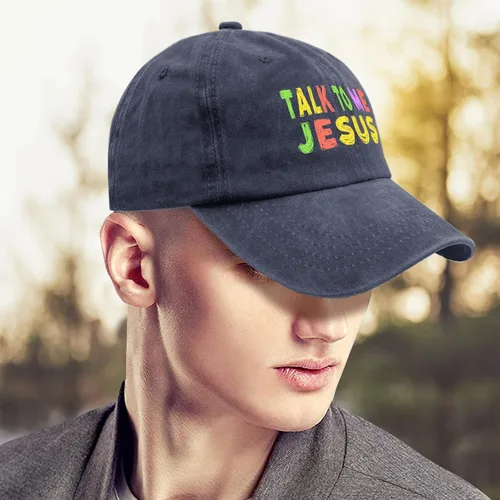 Vista 4 de ruio Jesus Hats for Men Baseball Cap Baseball Hat Women Talks to me Jesu Baseball Hat