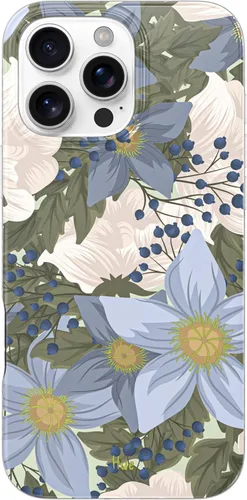 Vista 74 de LONLI Hue - para iPhone 15 Pro Max [Compatible con Magsafe] - Funda de teléfono floral dorada - [Amortiguador de 360°] - Funda de teléfono linda