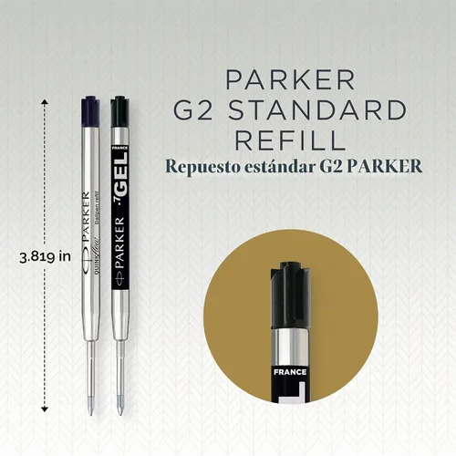 Vista 3 de Parker Jotter London - Paquete de descubrimiento de recambios para bolígrafo y gel: 3 recambios Quinkflow para bolígrafos y 3 recambios Quink Gel
