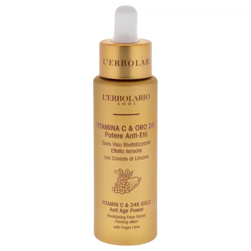 Vista 2 de L'Erbolario Suero facial con vitamina C y oro de 24 quilates – Suero revitalizante e hidratante antienvejecimiento para la cara – Acabado suave