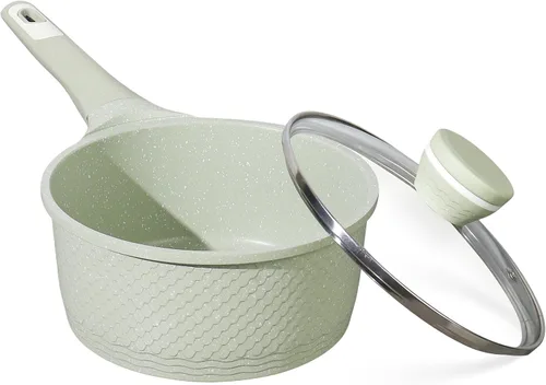 Vista 6 de Juego de 4 sartenes de 1.5 cuartos y 2.0 cuartos de galón con tapa, olla antiadherente para cocinar, fácil de limpiar, 100% libre de PFOA PFAS