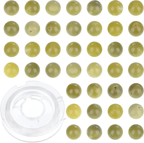 Vista 26 de 100 cuentas redondas sueltas de gema de amatista natural de 8mm para fabricación de joyas con cordón elástico de cristal