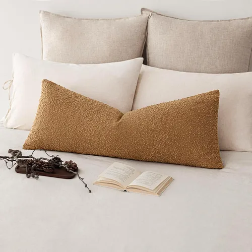 Vista 56 de Foindtower Fundas de almohada decorativas con textura de boucle, fundas de almohada sólidas, neutrales, suaves y acogedoras para silla, sofá