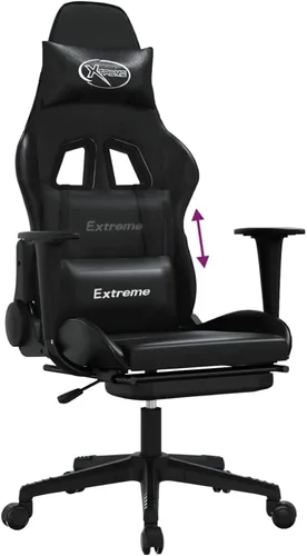 Vista 9 de Silla de juegos con reposapiés, sillas de juegos para adultos, silla de juegos de anime, silla de oficina con reposapiés, silla de juegos, sala