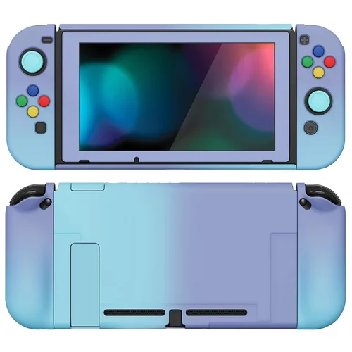 Vista 91 de PlayVital AlterGrips Ergonomic Grips Cover for Nintendo Switch, [2 Design] Interchangeable Comfort Dockable Protective Case with Screen Protector &