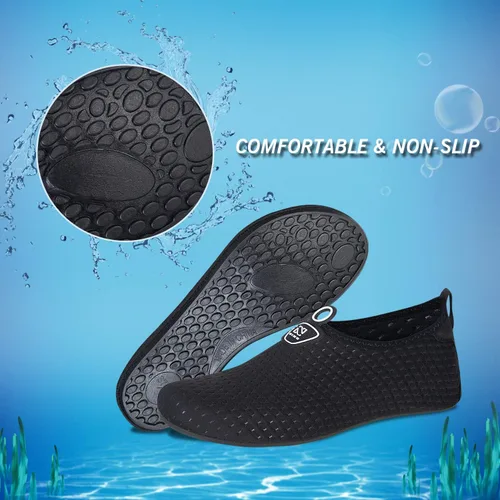 Vista 6 de IceUnicorn - Zapatos acuáticos para playa, natación, para hombres y mujeres, de secado rápido, para andar descalzo, piscina, yoga