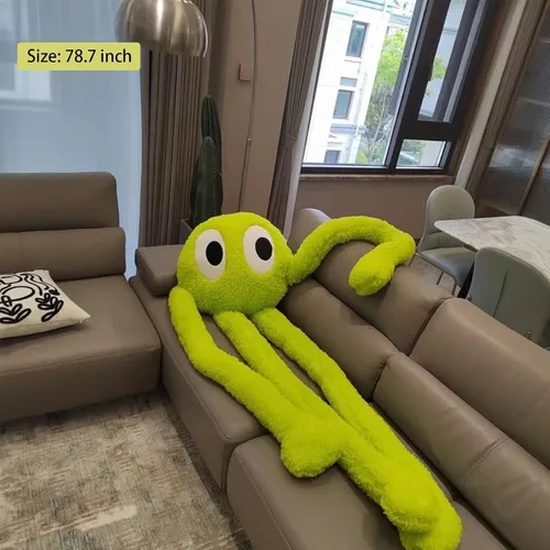 Vista 7 de Juguete gigante de pulpo de piernas largas, almohada de felpa suave de 39.3 pulgadas para niños, niñas, niños y adultos cumpleaños