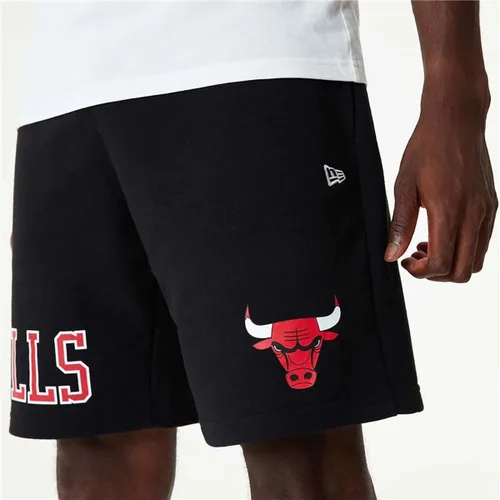 Vista 5 de Pantalones Cortos de Baloncesto para Hombre New Era NBA Chicago Bulls Negro