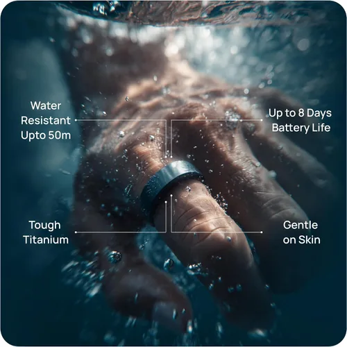 Vista 9 de HART X2 Smart Ring Rastreador de fitness unisex Seguimiento de sueño, recuperación, estrés, entrenamiento, calorías y seguimiento de recursos