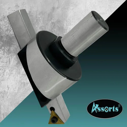 Vista 18 de Cortador de moscas de diámetro de cabeza de 2" pulgadas (1.969 in) para fresado y máquina de torno con broca de inserción de carburo reemplazable