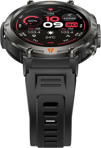 Vista 20 de Relojes inteligentes militares para hombres con GPS integrado con brújula linterna LED, reloj inteligente táctico resistente al agua 3ATM con texto