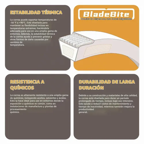 Vista 4 de Cinturón de cubierta de 42 pulgadas 954-04060 / cable de Kevlar / 1/2 pulgadas x 96.5 pulgadas - Compatible con Craftsman MTD Cub Ct 954-04060A