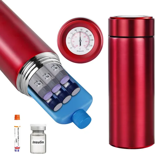Vista 10 de Enfriador de Bolígrafos de Insulina 60H Sostiene 6-8 Bolígrafos Estuche de Viaje Enfriador de Medicamentos para Viajes Aprobado por TSA Enfriador