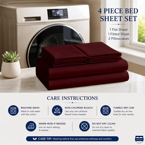 Vista 5 de Sábanas individuales para cama de dormitorio, 400 hilos, sábanas 100% algodón, especialmente diseñadas para camas de dormitorio, bolsillo profundo