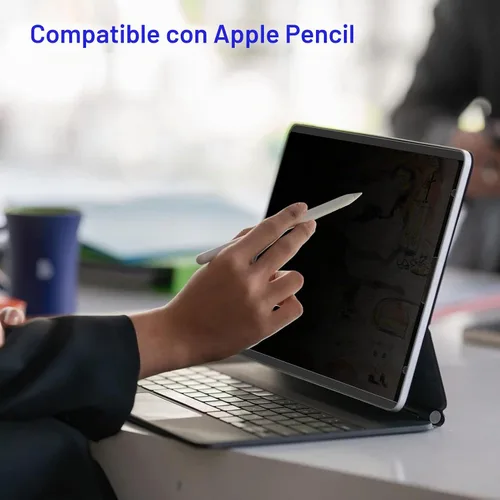 Vista 7 de Mamol Protector magnético de pantalla de privacidad para iPad 10.2 pulgadas de 9ª/8ª/7ª/7ª generación 2021/2020/2019, extraíble y reutilizable