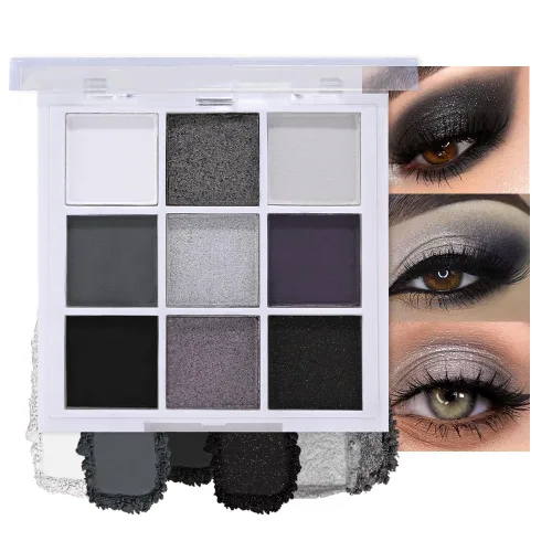 Vista 38 de CAKAILA Paleta de sombra de ojos mate de 10 colores, color gris y gris topo, paleta de sombra de ojos neutra, paleta de maquillaje de larga