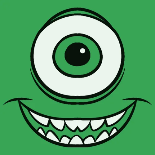 Vista 2 de Fifth Sun Junior's Monsters Inc Mike Wazowski Eye - Camiseta