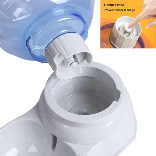Vista 5 de Dispensador de agua para mascotas, cuenco automático de agua para gatos y perros, 1 galón
