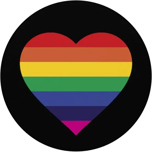 Vista 3 de LGBT Gay Pride LGBTQ - Bandera de arcoíris con forma de corazón para teléfono y tableta