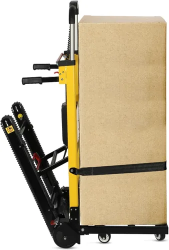Vista 8 de Carretilla eléctrica para subir escaleras con 3 velocidades ajustables y capacidad de carga máxima de 440 libras, carrito plegable para subir