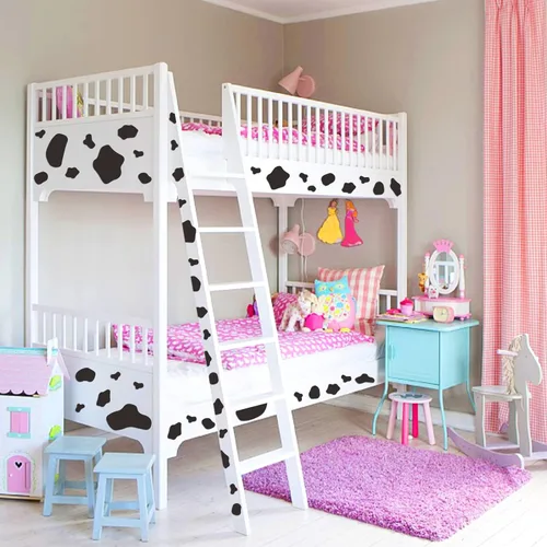 Vista 4 de Calcomanías de pared con estampado de vaca, calcomanías de automóvil, regalos para amantes de las vacas para niñas, niños, dormitorio, cuarto
