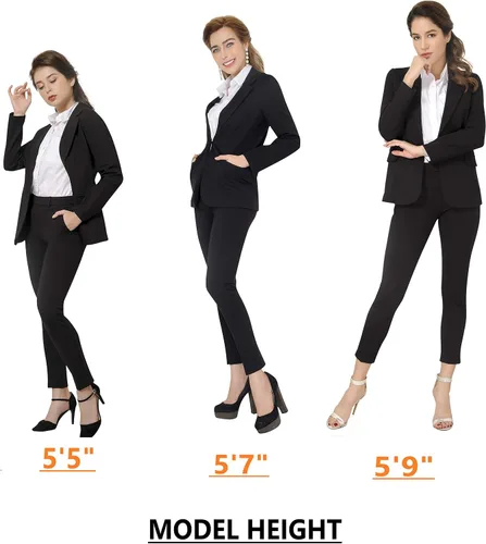Vista 3 de Marycrafts - Conjunto de pantalón y blazer de negocios para mujer