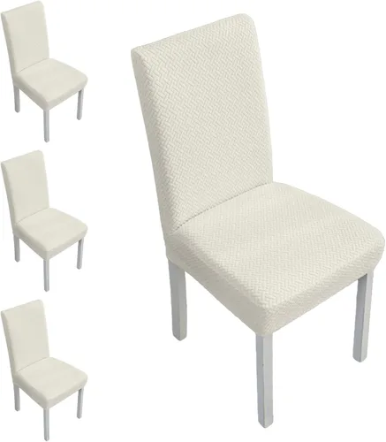Vista 23 de Fundas elásticas para sillas de comedor, fundas de asiento para sillas de comedor, juego de 4/6 fundas para sillas de cocina para el hogar, hotel