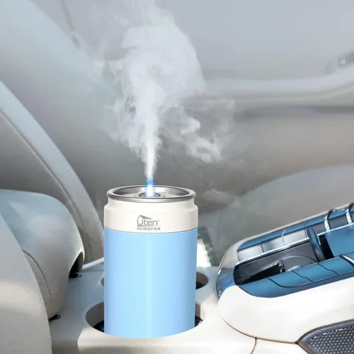 Vista 2 de Humidificadores, humidificador para dormitorio, humidificador de aire de lata, humidificadores para el hogar y las plantas, alimentado por USB