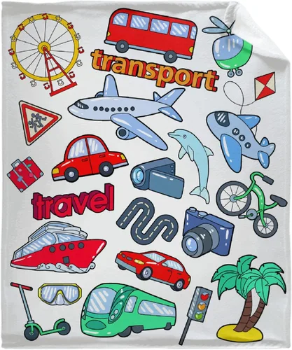 Vista 10 de Sumedha Manta de auto de dibujos animados, regalo de dibujos animados para niñas y niños, extra pequeña de 40 x 30 pulgadas para mascotas, franela